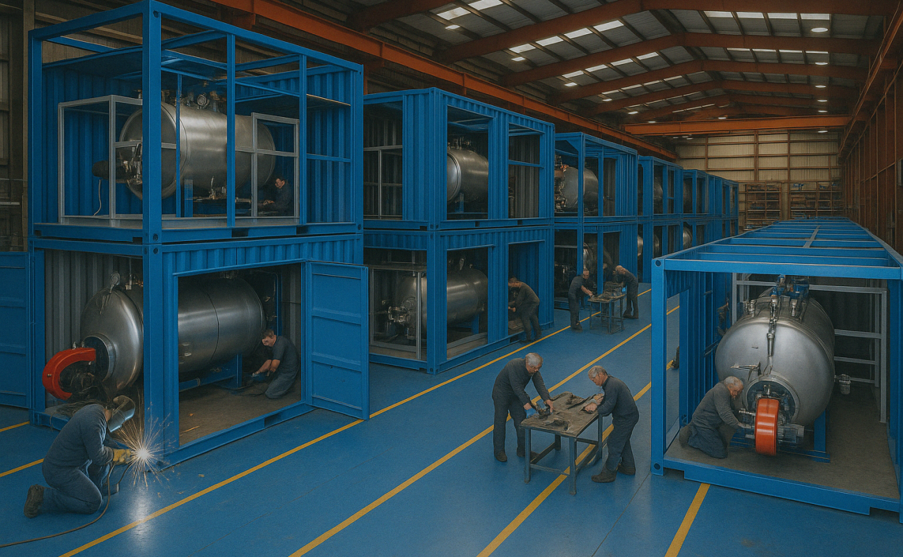 VKS Alquiler Calderas · Alquiler / Renting de Calderas Industriales en Container / Contenedor en Girona